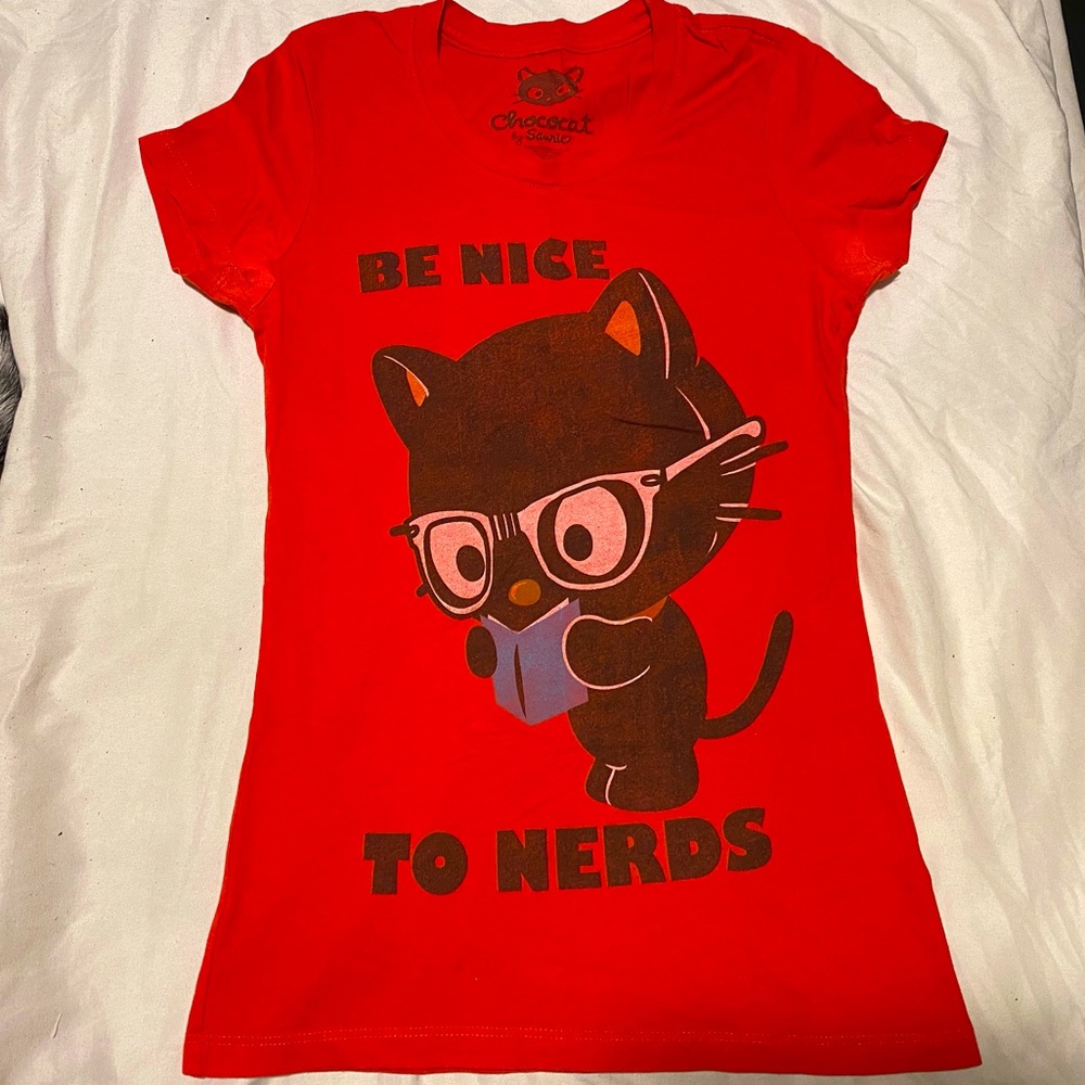 Chococat Sanrio Red Graphic Shirt, Size S, Used